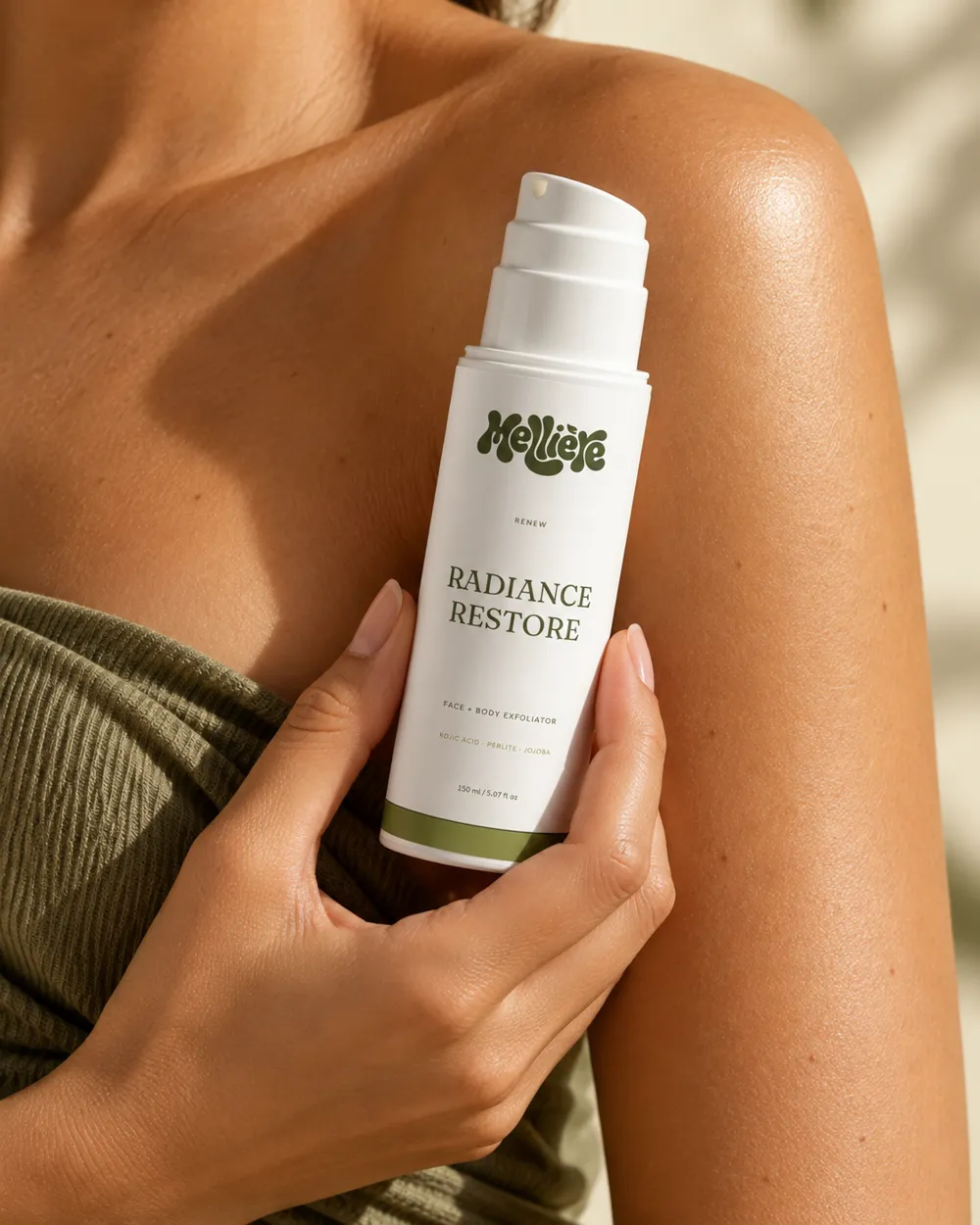 Radiance Restore wordt ook op het lichaam gebruikt